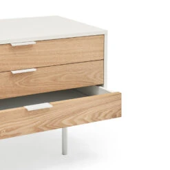 SIERRA Meuble TV 2 Portes, 3 Tiroirs En Bois L180cm -Meubles Soldes Magasin meuble tv 2 portes 3 tiroirs bois l180cm sierra teulat 5