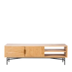 SVEG Meuble TV 2 Portes En Bois L160cm -Meubles Soldes Magasin meuble tv 2 portes bois l160cm drawer sveg 1