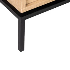KROKOM Meuble TV 2 Portes En Bois Et Métal L150cm -Meubles Soldes Magasin meuble tv 2 portes bois metal l150cm drawer krokom 6