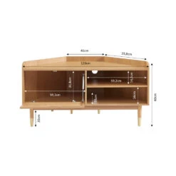 BOMBONG Meuble Tv D'angle En Bois Et Cannage L120cm 19 BOMBONG Meuble Tv D'angle En Bois Et Cannage L120cm -Meubles Soldes Magasin meuble tv angle bois cannage l120cm bombong 8