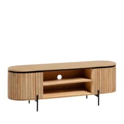 LAFABA Meuble TV En Bois 160x55cm -Meubles Soldes Magasin meuble tv bois 160x55cm lafaba 2