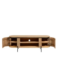 LAFABA Meuble TV En Bois 160x55cm -Meubles Soldes Magasin meuble tv bois 160x55cm lafaba 4