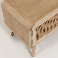 JARABACOA Meuble TV En Bois Et Cannage -Meubles Soldes Magasin meuble tv bois cannage jarabacoa 5