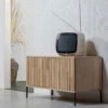NEW GRAVURE Meuble TV En Bois L100cm 2 NEW GRAVURE Meuble TV En Bois L100cm -Meubles Soldes Magasin meuble tv bois l100cm woood new gravure