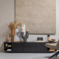 FINCA Meuble TV En Bois Massif De Pin L75cm