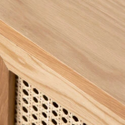 HOGARN Meuble TV Design 2 Portes Bois Et Cannage 15 HOGARN Meuble TV Design 2 Portes Bois Et Cannage -Meubles Soldes Magasin meuble tv design 2 portes bois rotin hogarn 5