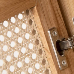 HOGARN Meuble TV Design 2 Portes Bois Et Cannage 16 HOGARN Meuble TV Design 2 Portes Bois Et Cannage -Meubles Soldes Magasin meuble tv design 2 portes bois rotin hogarn 6