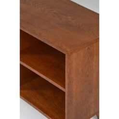 STRÖM Meuble TV Design 2 Portes Teinté Noyer -Meubles Soldes Magasin meuble tv design 2 portes teinte noyer strom 4