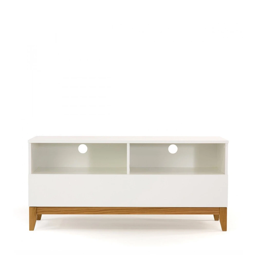 BLANCO Meuble TV Design Scandinave Wide 4 BLANCO Meuble TV Design Scandinave Wide – Image 2