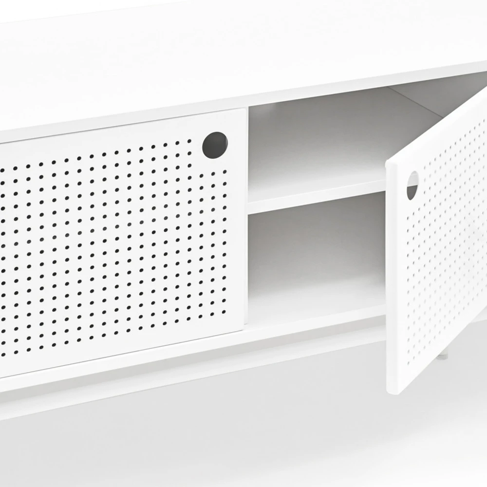 PUNTO Meuble Tv En Bois 2 Portes 4 Tirroirs L180cm 10 PUNTO Meuble Tv En Bois 2 Portes 4 Tirroirs L180cm – Image 8