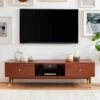 GRUDE Meuble TV Vintage En Bois -Meubles Soldes Magasin meuble tv vintage bois grude