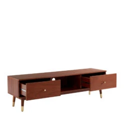 GRUDE Meuble TV Vintage En Bois -Meubles Soldes Magasin meuble tv vintage bois grude 3