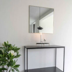 JERSEY Miroir Carré En Métal 60x60cm -Meubles Soldes Magasin miroir carre metal 60x60cm jersey house nordic 2