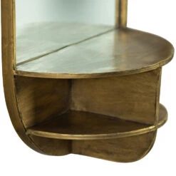 LOOK Miroir Ovale Avec étagère En Laiton 10 LOOK Miroir Ovale Avec étagère En Laiton -Meubles Soldes Magasin miroir ovale etagere laiton bepurehome look 2