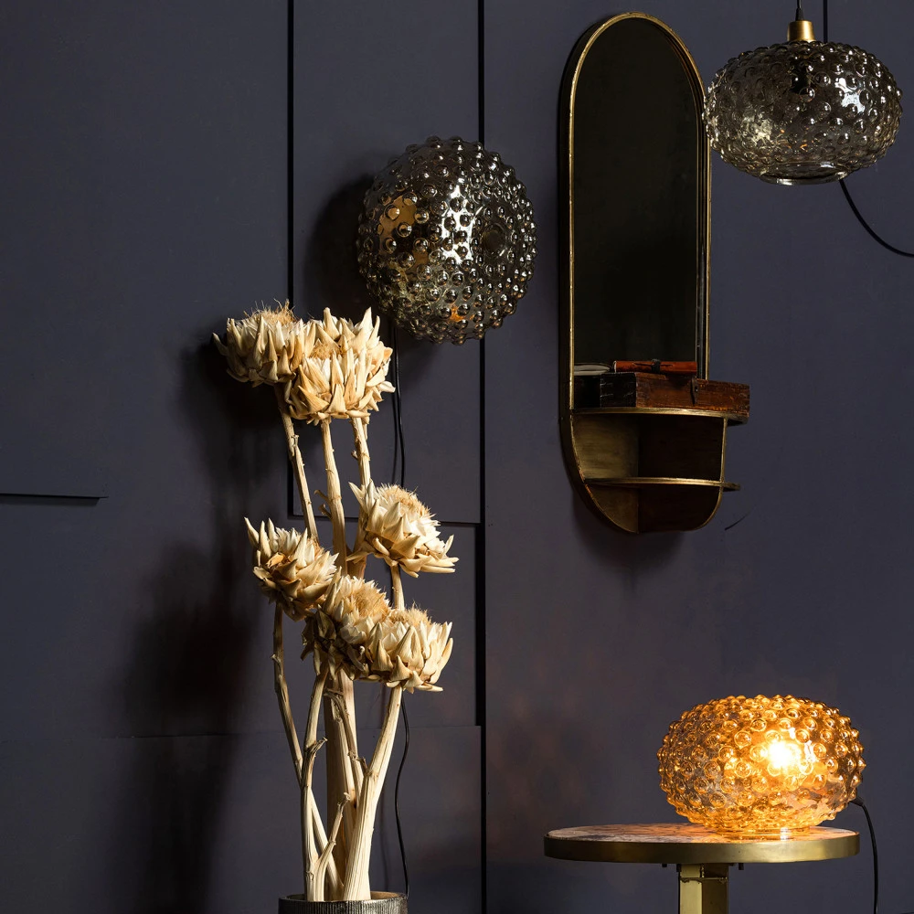 LOOK Miroir Ovale Avec étagère En Laiton 8 LOOK Miroir Ovale Avec étagère En Laiton – Image 6