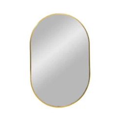 MADRID Miroir Ovale En Métal 50x80cm