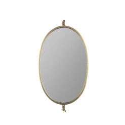 LARA Miroir Ovale En Métal -Meubles Soldes Magasin miroir ovale metal zuiver lara 1