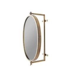 LARA Miroir Ovale En Métal -Meubles Soldes Magasin miroir ovale metal zuiver lara 2