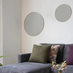 JERSEY Miroir Rond En Métal ø60cm -Meubles Soldes Magasin miroir rond metal o60cm jersey house nordic 4