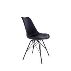 OSLO Lot De 2 Chaises En Simili Et Métal -Meubles Soldes Magasin oslo lot 2 chaises simili metal house nordic 4