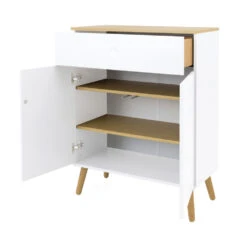 DOT Petit Buffet En Bois 1 Tiroir 2 Portes L74cm 11 DOT Petit Buffet En Bois 1 Tiroir 2 Portes L74cm -Meubles Soldes Magasin petit buffet bois 1 tiroir 2 portes l74cm tenzo dot 4
