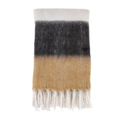 SINTRA Plaid à Franges 170x130cm -Meubles Soldes Magasin plaid franges 170x130cm sintra house nordic 1