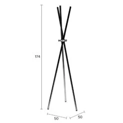 DARWIN Porte-manteaux Trépied En Métal -Meubles Soldes Magasin porte manteaux trepied metal darwin 6