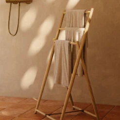 KENTA Porte-serviettes En Bois 50x95cm