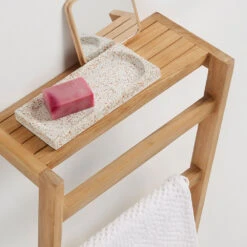 KUVENI Porte-serviettes Mural En Bois 40x63cm -Meubles Soldes Magasin porte serviettes mural bois 40x63cm kave home kuveni 4