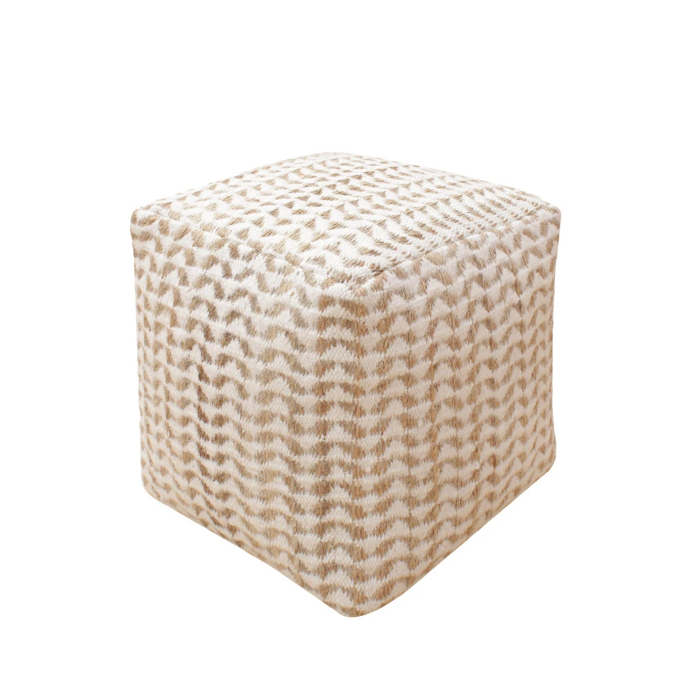 VAPI Pouf Carré En Jute 40x40cm 4 VAPI Pouf Carré En Jute 40x40cm – Image 2