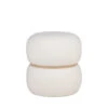 MILFORD Pouf Rond En Tissu Bouclette ø38cm -Meubles Soldes Magasin pouf rond en tissu bouclette 38cm house nordic milford