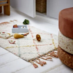 JO Pouf Rond En Tissu ø43cm -Meubles Soldes Magasin pouf rond tissu o43cm jo bloomingville 4