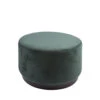 RIM Pouf Rond En Velours (L) -Meubles Soldes Magasin pouf rond velours leitmotiv rim
