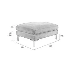 SUMMER Pouf En Tissu -Meubles Soldes Magasin pouf tissu zuiver summer 6