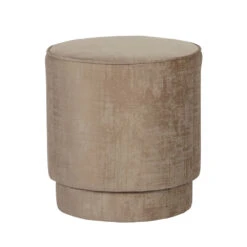 PEARL Pouf En Velours ø40cm -Meubles Soldes Magasin pouf velours 40cm woood pearl 1