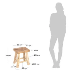 CHIRINO Repose-pieds En Teck -Meubles Soldes Magasin repose pieds teck chirino 4