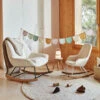 MARLINA Rocking-chair En Bouclette -Meubles Soldes Magasin rocking chair bouclette kave home marlina
