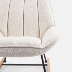 MARLINA Rocking-chair En Bouclette -Meubles Soldes Magasin rocking chair bouclette kave home marlina 5