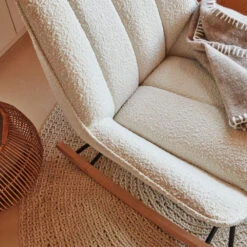 MARLINA Rocking-chair En Bouclette -Meubles Soldes Magasin rocking chair bouclette kave home marlina 9