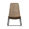 TOM Rocking-chair En Résine Tressée Et Métal -Meubles Soldes Magasin rocking chair resine tressee metal woood tom