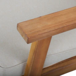 NORA Salon De Jardin 1 Canapé, 2 Fauteuils Et 1 Table Basse En Bois D'acacia Et Cannage -Meubles Soldes Magasin salon de jardin 1 canape 2 fauteuils 1 table basse bois acacia cannage nora 4