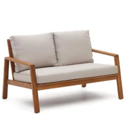 FRARES Salon De Jardin 1 Canapé, 2 Fauteuils Et 1 Table Basse En Bois D'acacia 12 FRARES Salon De Jardin 1 Canapé, 2 Fauteuils Et 1 Table Basse En Bois D'acacia -Meubles Soldes Magasin salon de jardin canape fauteuils table basse bois acacia frares kave home 1