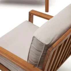 FRARES Salon De Jardin 1 Canapé, 2 Fauteuils Et 1 Table Basse En Bois D'acacia 16 FRARES Salon De Jardin 1 Canapé, 2 Fauteuils Et 1 Table Basse En Bois D'acacia -Meubles Soldes Magasin salon de jardin canape fauteuils table basse bois acacia frares kave home 5