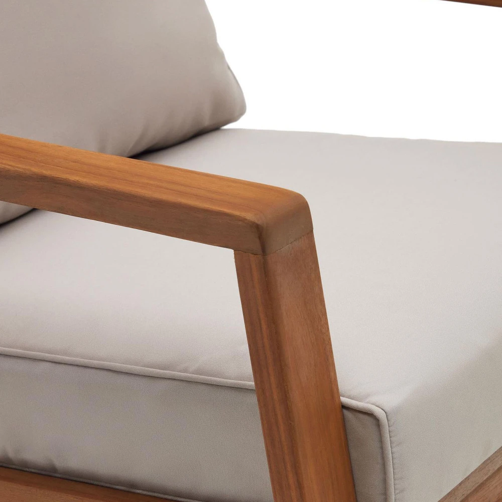 FRARES Salon De Jardin 1 Canapé, 2 Fauteuils Et 1 Table Basse En Bois D'acacia 9 FRARES Salon De Jardin 1 Canapé, 2 Fauteuils Et 1 Table Basse En Bois D'acacia – Image 7