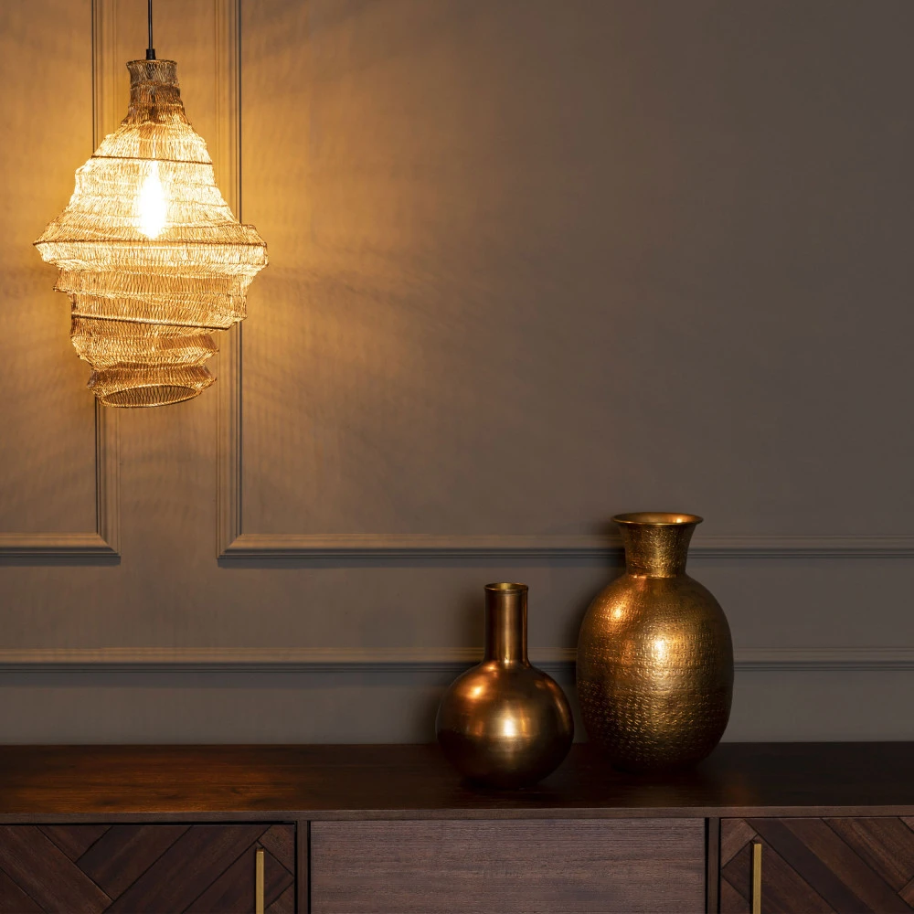 LUCA Suspension En Filet Métal ø36cm 3 LUCA Suspension En Filet Métal ø36cm