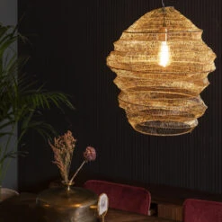 LUCA Suspension En Filet Métal ø45cm 17 LUCA Suspension En Filet Métal ø45cm -Meubles Soldes Magasin suspension filet metal 45cm dutchbone luca 6