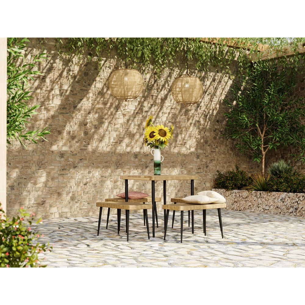 MEKONG Suspension En Lin ø58x58cm 3 MEKONG Suspension En Lin ø58x58cm