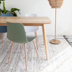 FABIO Table à Manger En Bois 160x80cm -Meubles Soldes Magasin table a manger bois 160x80cm fabio 7