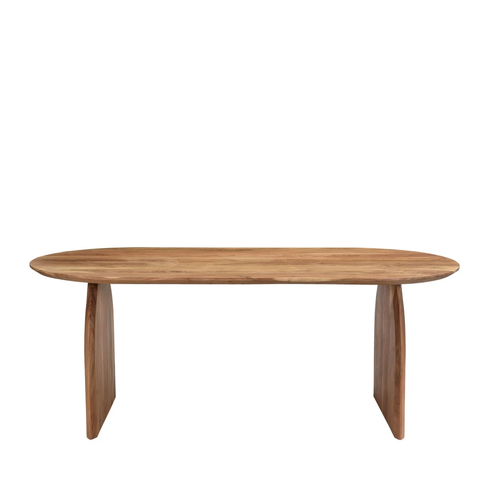 MALANG Table à Manger En Bois Massif D'acacia 200x100cm 5 MALANG Table à Manger En Bois Massif D'acacia 200x100cm – Image 3