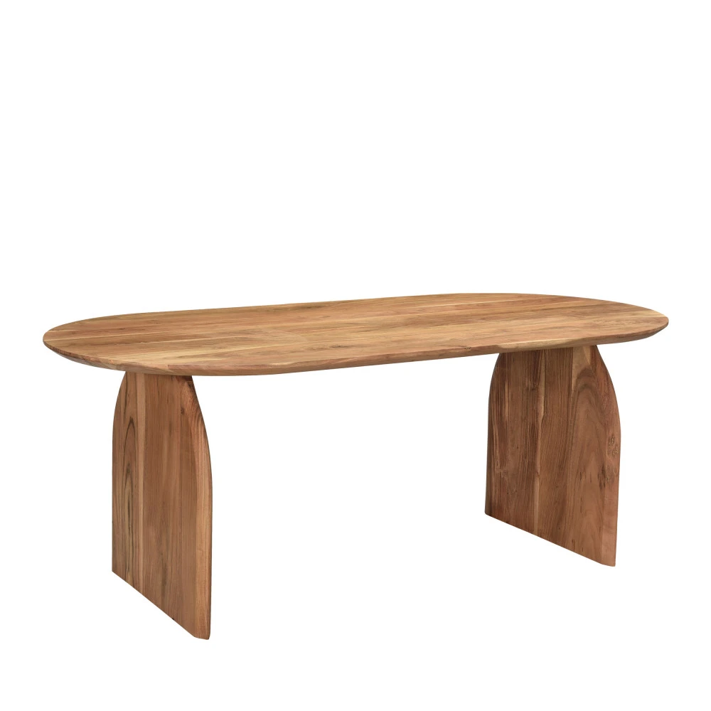 MALANG Table à Manger En Bois Massif D'acacia 200x100cm 7 MALANG Table à Manger En Bois Massif D'acacia 200x100cm – Image 5